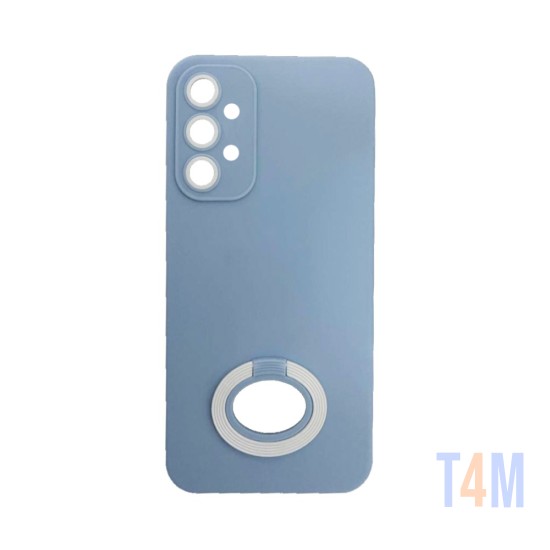 Capa de Silicone com Anel de Suporte para Samsung Galaxy A13 4g Céu Azul